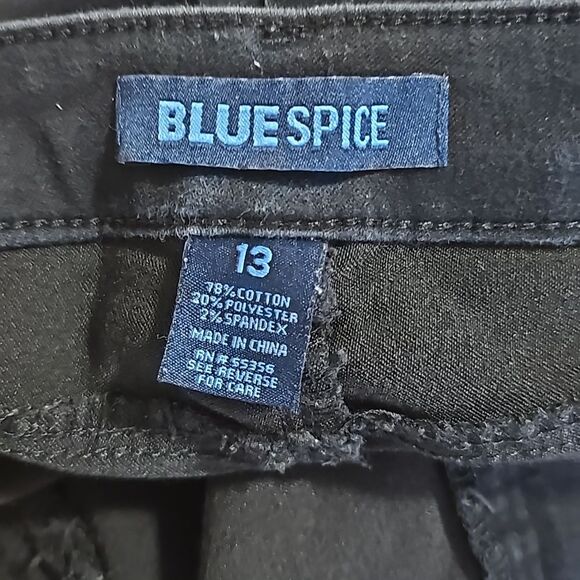 Blue Spice Custom Girls Jeans, Black, Size 13 - Picture 3 of 3